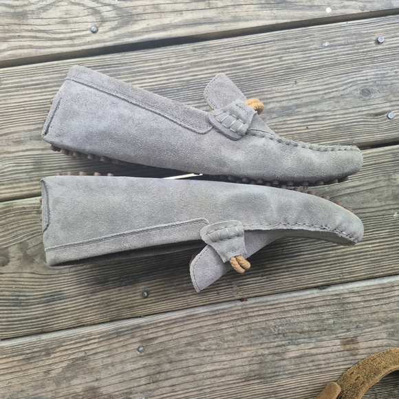 ALDO Men's Gray Suede Loafers - Picture 2 of 6